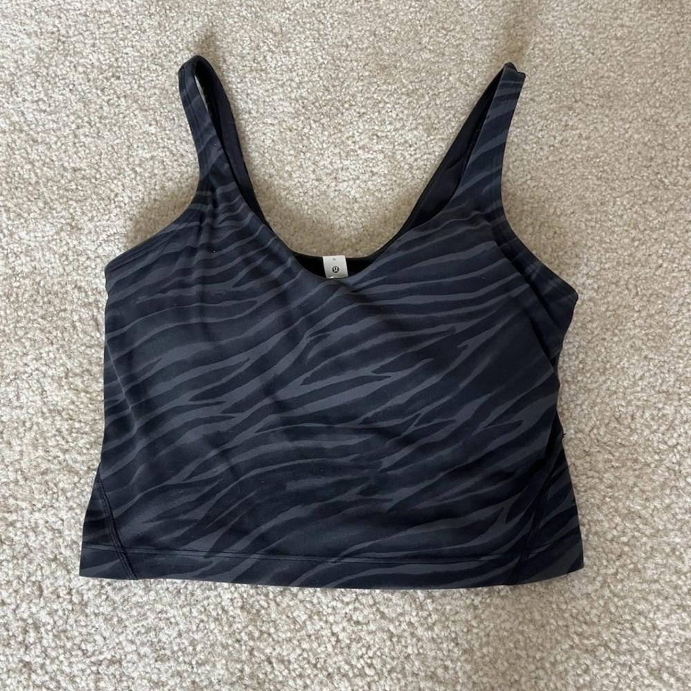 Zebra print Lululemon Align tank size 6. Perfect condition!
